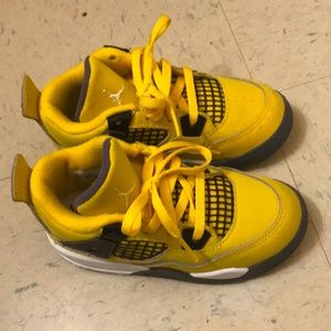 Yellow toddler Jordan 4